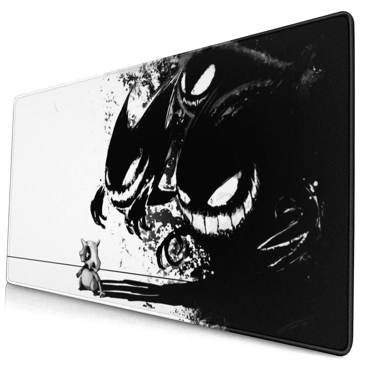 Cubone & Gengar Large Gaming Mouse Pad 15.8x29.5 Inches - Non-Slip Rubber Base with Stitched Edges - Perfect for PC, Laptop & Office Desk Setup - Ideal for Gamers, Programmers & Graphic Designers