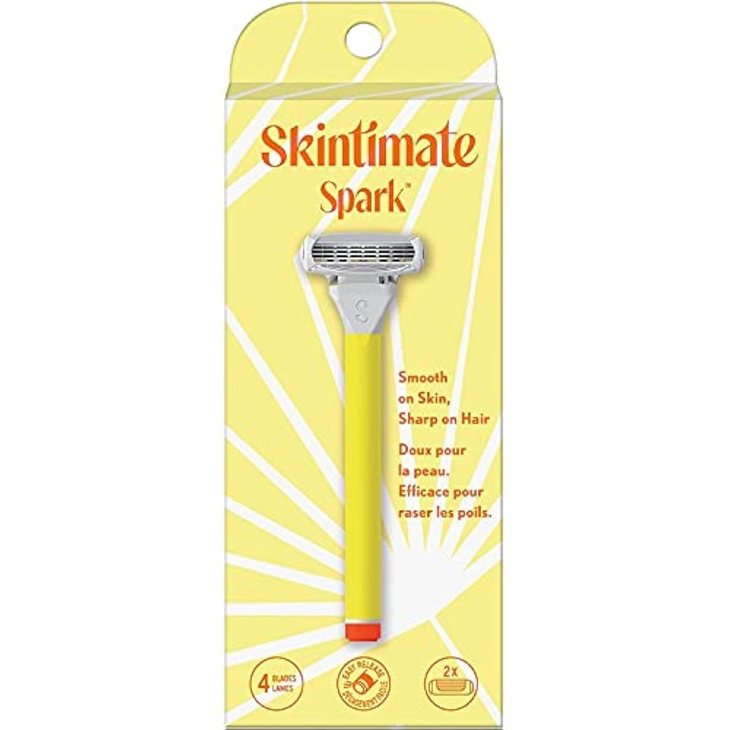 Schick Skintimate Spark Razors for Women - 5 Blade Disposable Razors with Moisturizing Strips for Smooth Shaving - Perfect for Legs, Underarms & Bikini Line