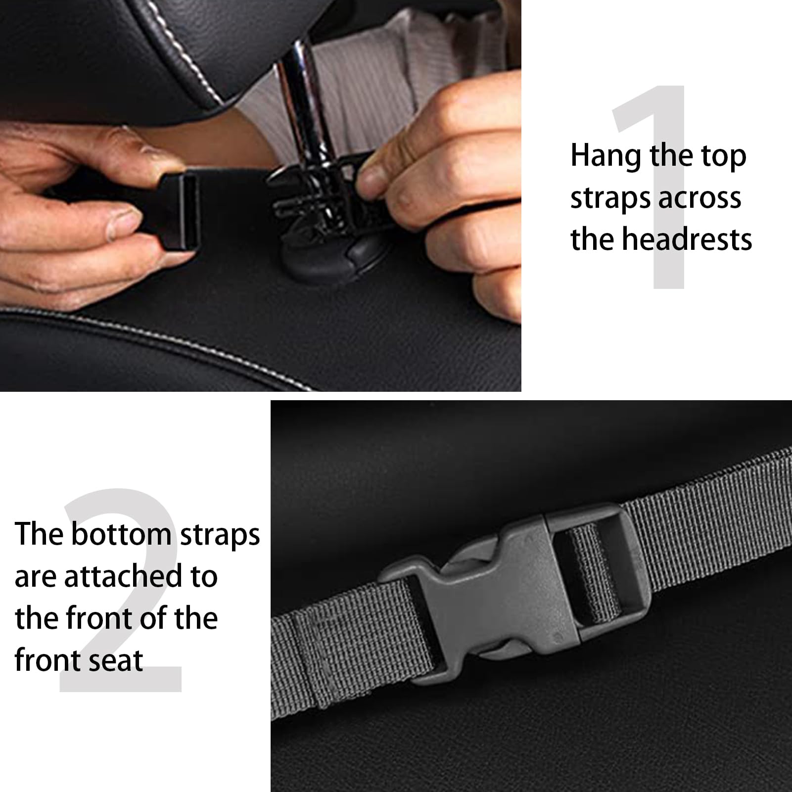 2-Pack Tactical Molle Rifle Holder for Truck Back Seat - Durable Gun Rack & Car Seat Organizer | Perfect for Hunting, Off-Roading & Firearm Transport
