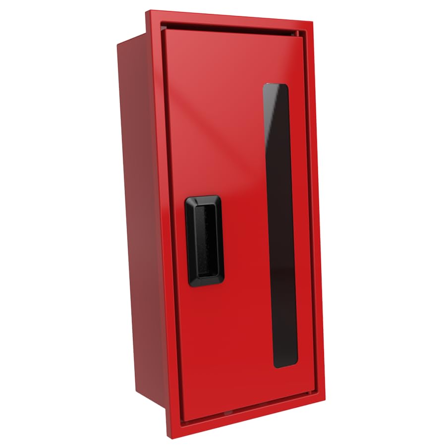 19 Inch Medium Fire Extinguisher Cabinet - Wall Mounted Storage Box for Indoor & Outdoor Use - Fire Safety Equipment for Home, Office, Warehouse, and Emergency Rescue Scenarios