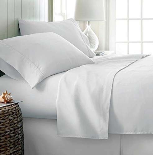 Premium 800 Thread Count 100% Egyptian Cotton Twin Size Bed Sheets Set - 4-Piece Ultra Soft Sateen Weave Bedding with 18