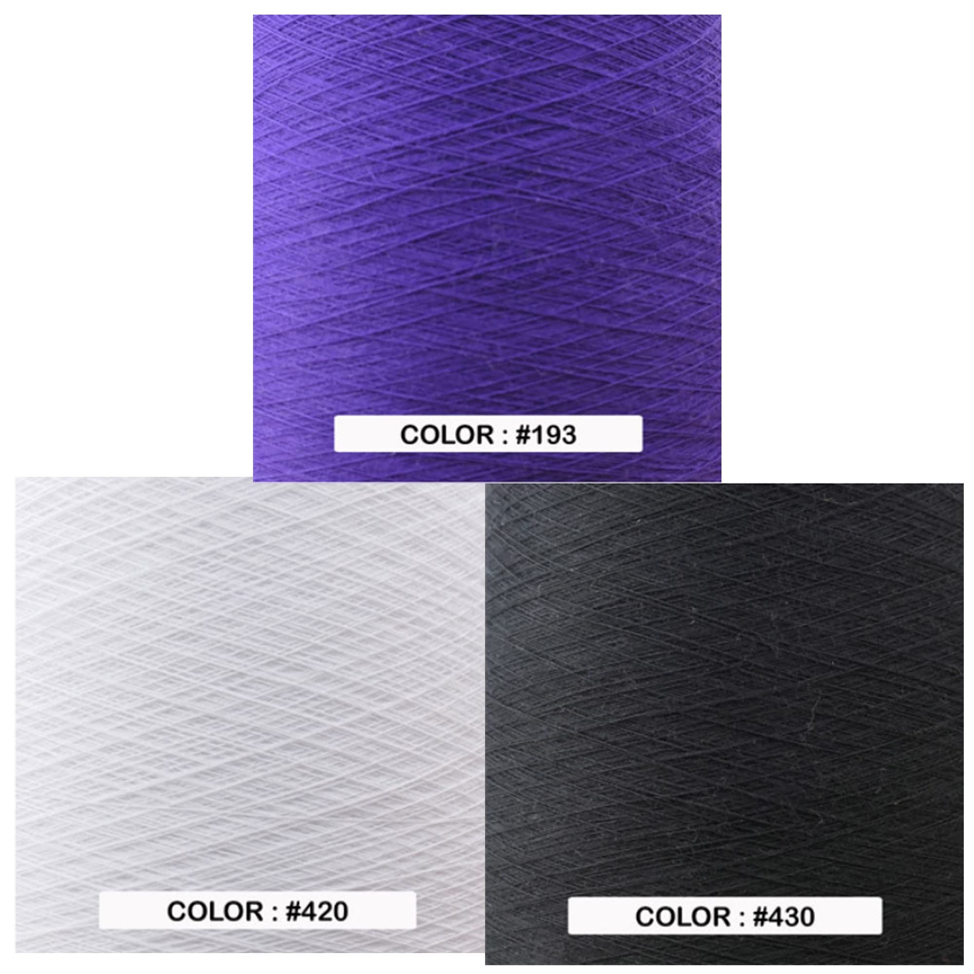 100% Cotton Cord Yarn - 2mm Tubular I-Cord Yarn for Knitting & Crochet | Soft Cobalt Purple Small Yarn Ball (193) | Perfect for DIY Crafts, Jewelry Making & Macrame Projects