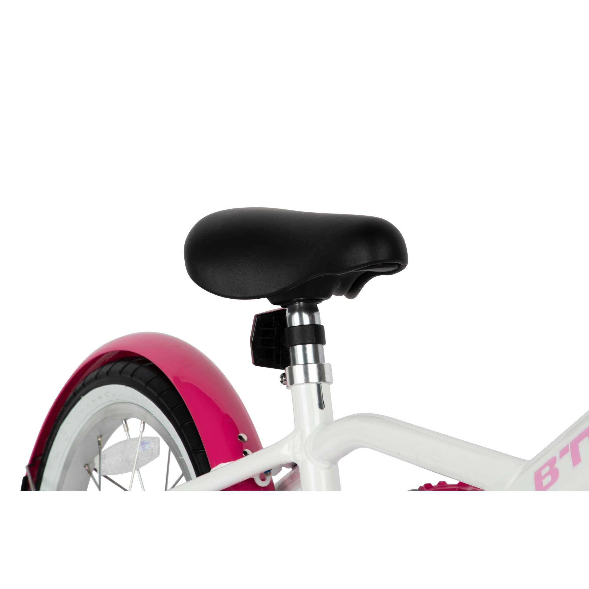 Btwin HYC500 Girls' Hybrid Bike 16 Inch for Kids Age 3-7 to 4-0 | Perfect for Neighborhood Rides, Park Adventures & Learning to Cycle