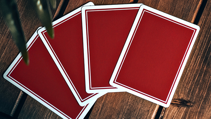 NOC Pro 2021 Burgundy Red Playing Cards - Premium Poker Cards for Magic Tricks, Cardistry & Casino Games
