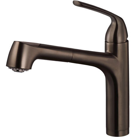 QUPO 2000 OB Quantum Medium Dual Function Pull Out Kitchen Faucet - Oil Rubbed Bronze Finish for Modern & Farmhouse Sinks - Perfect for Washing Dishes, Filling Pots & Cleaning Vegetables