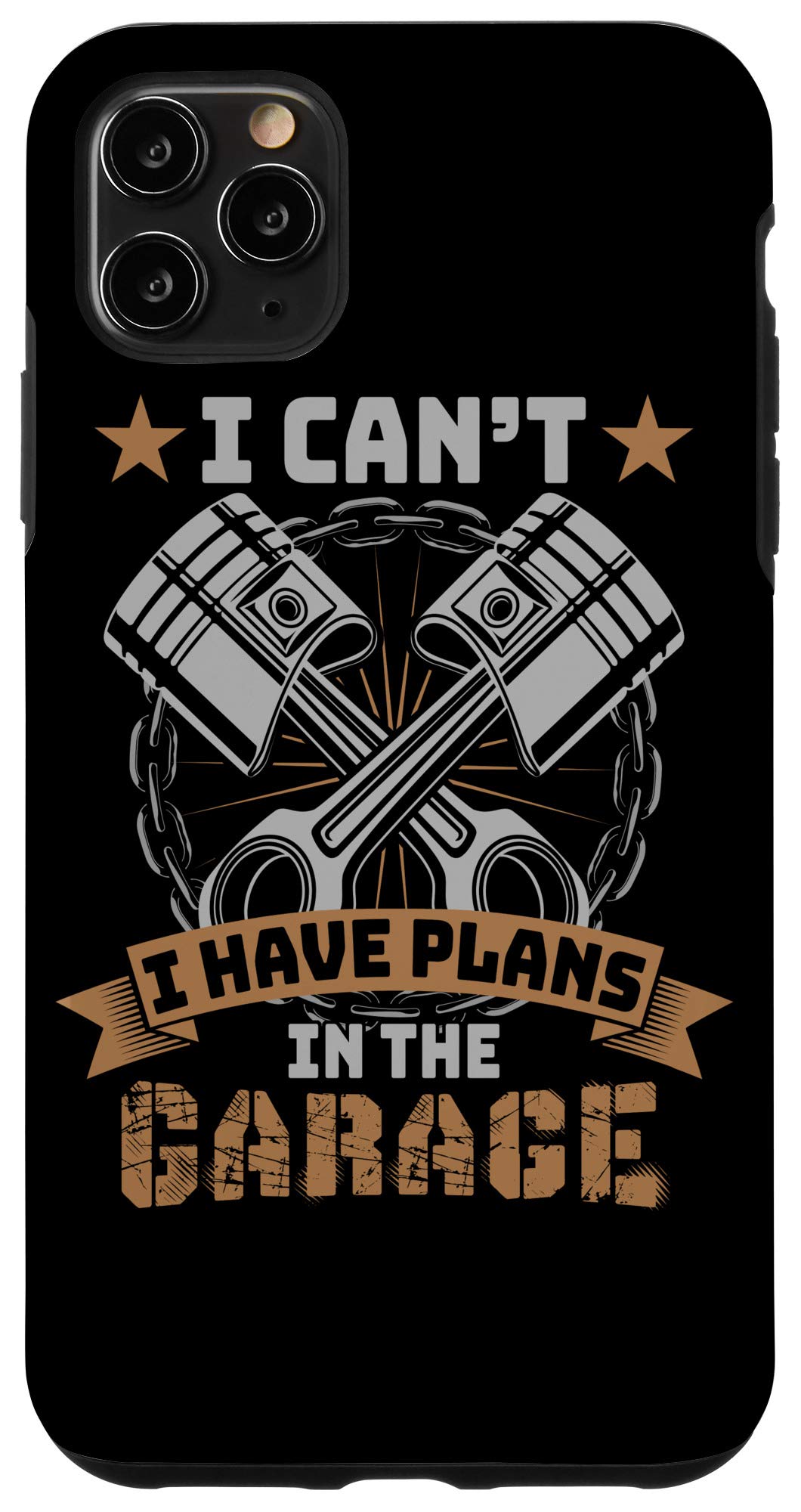 iPhone 11 Pro Max Case - Funny Mechanic Quote Design for Motorcycle & Car Lovers - Durable Protective Cover for Garage Work & Everyday Use