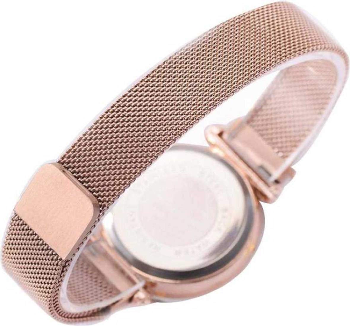 Fuerdanni Women's Luxury Mesh Magnetic Buckle Starry Sky Quartz Watch - Galaxy Black | Elegant Fashion Accessory for Office, Party & Everyday Wear