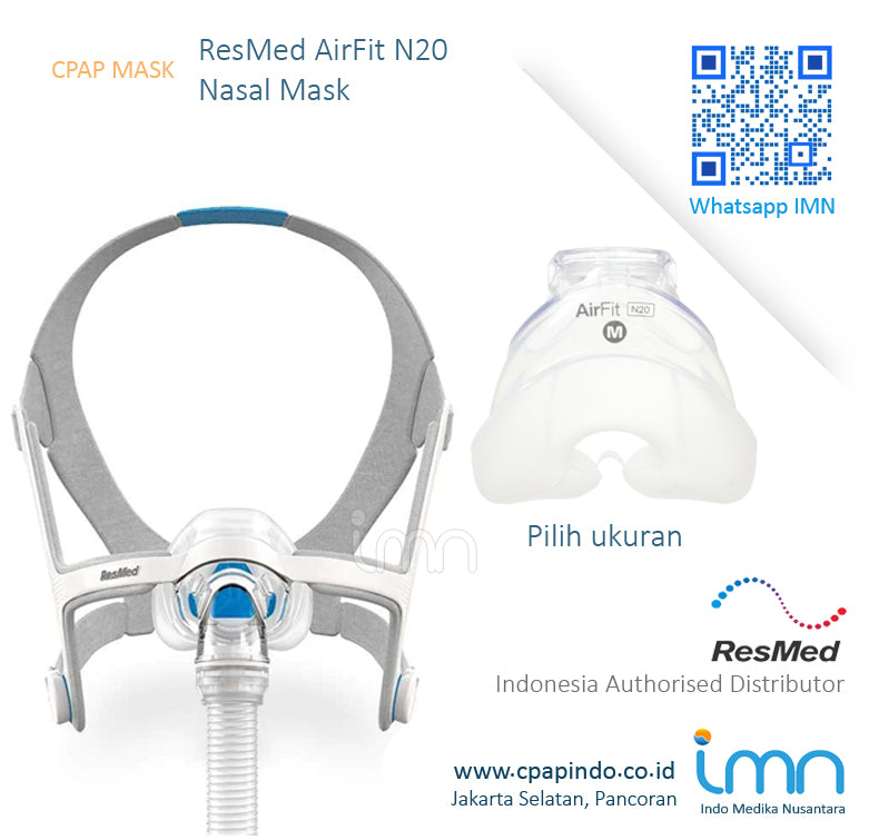 Philips DreamStation Auto CPAP Machine with Humidifier & ResMed AirFit N20 Nasal Mask for Sleep Apnea Treatment - Comfortable Home Therapy for Snoring Relief & Better Sleep