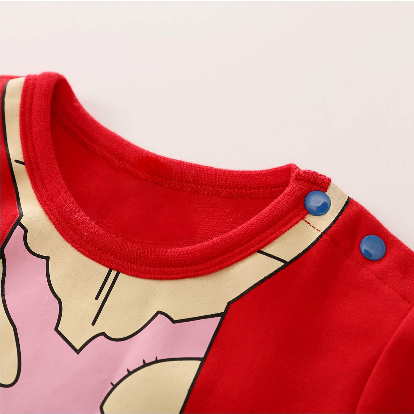 **Aiabaleaft Newborn Baby Boys & Girls Cartoon Anime Jumpsuit - Soft Cotton Long Sleeve Infant Romper for Cosplay & Cute Outfits - Perfect for Halloween, Photoshoots & Daily Wear**