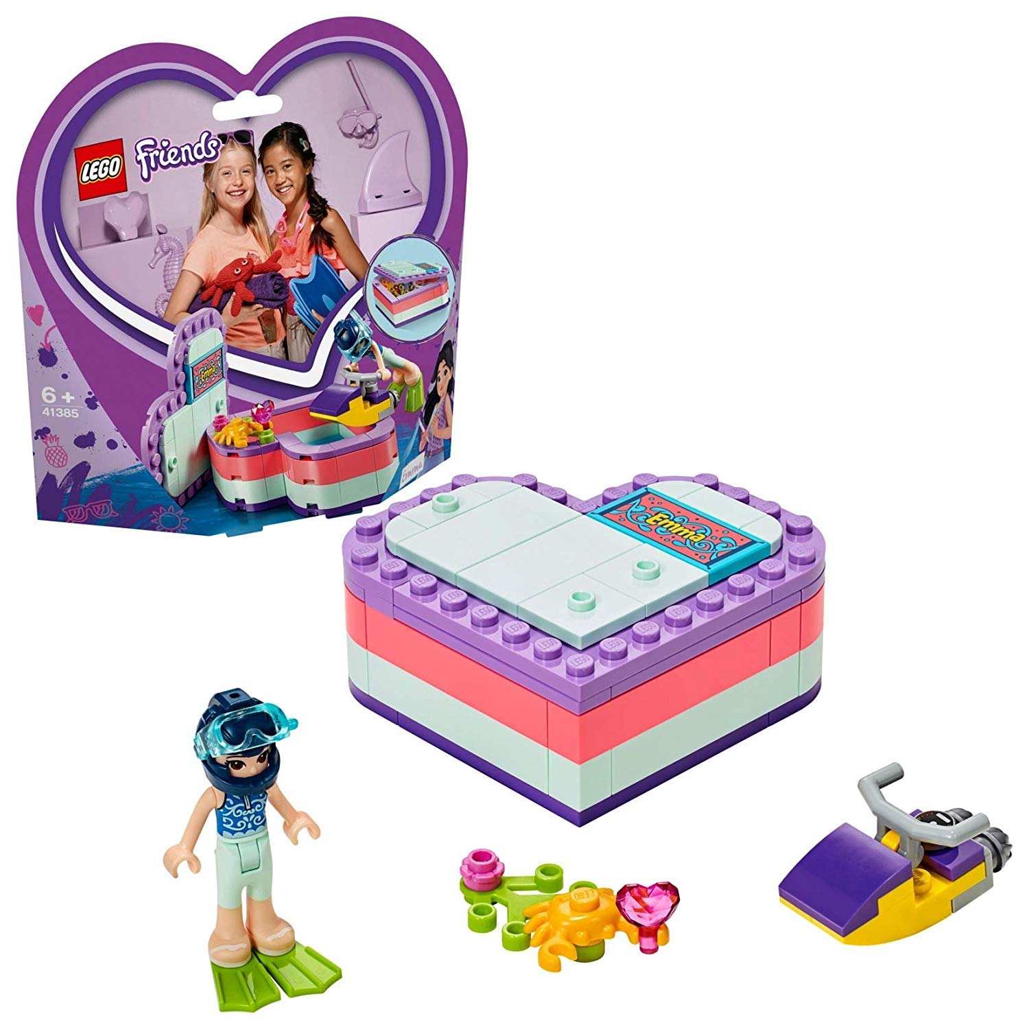 LEGO® Friends Emma's Summer Box Toy for Girls and Boys Ages 6+ | 86 Pieces Set 41385 | Creative Building Fun for Playtime & Birthday Gifts