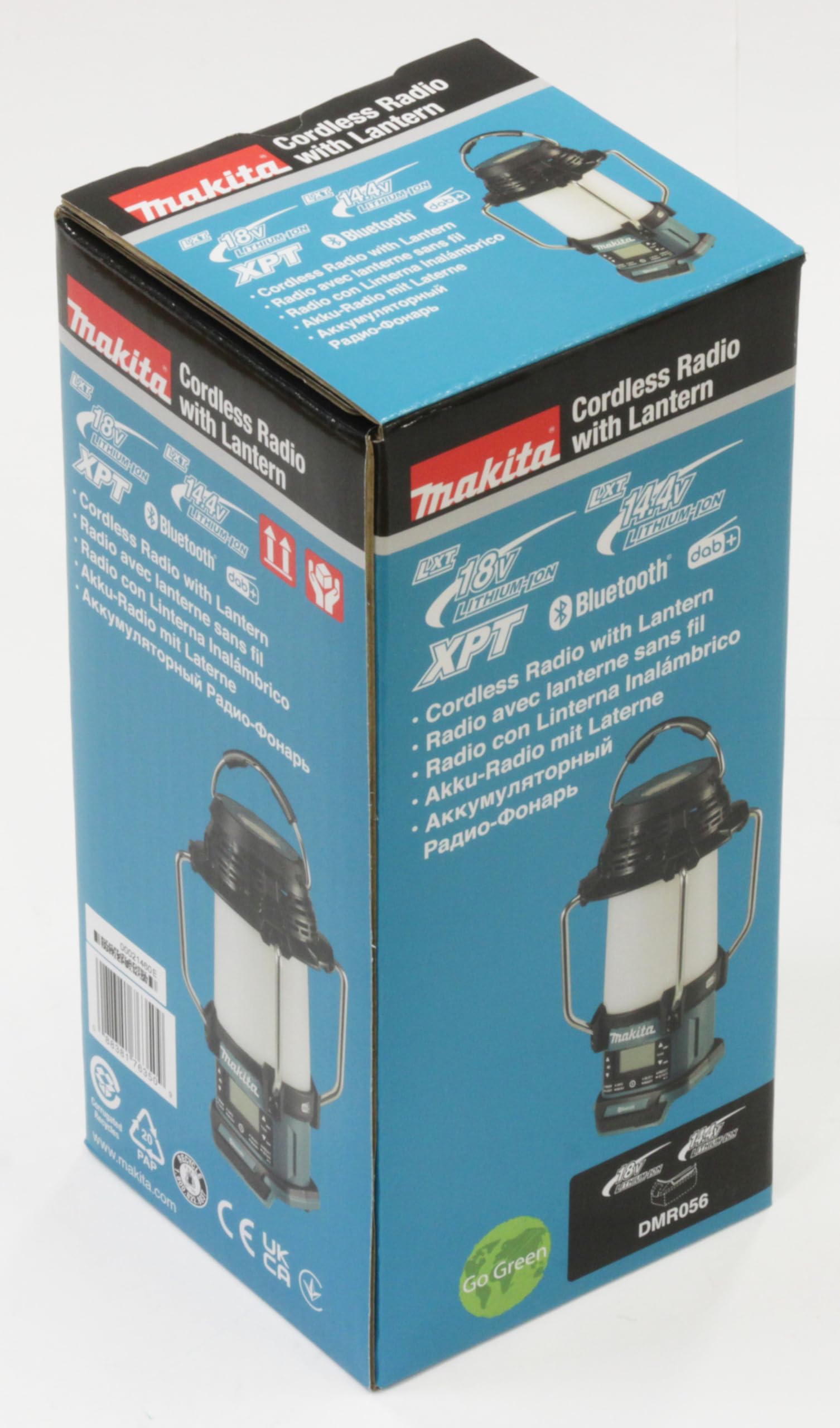 Makita DMR056 18V Cordless Jobsite Radio with LED Light (Battery & Charger Not Included) - Perfect for Construction Sites, Workshops & Outdoor Use