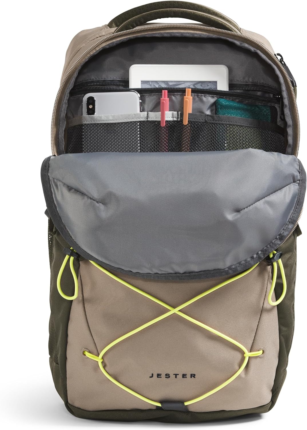 The North Face Jester Backpack - Durable School & Travel Backpack for Men & Women - Water-Resistant Laptop Backpack with USB Port - Perfect for College, Hiking & Commuting