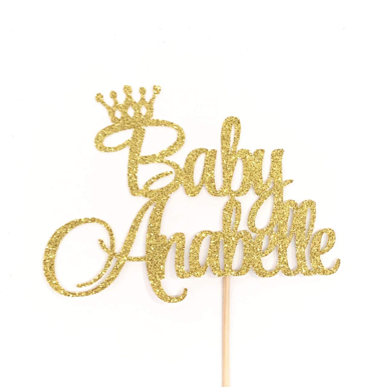 Personalized Baby Cake Topper - Custom Name Baby Shower & Birthday Cake Decorations for Girls & Boys - Perfect for 1st Birthday, Gender Reveal & Nursery Decorations