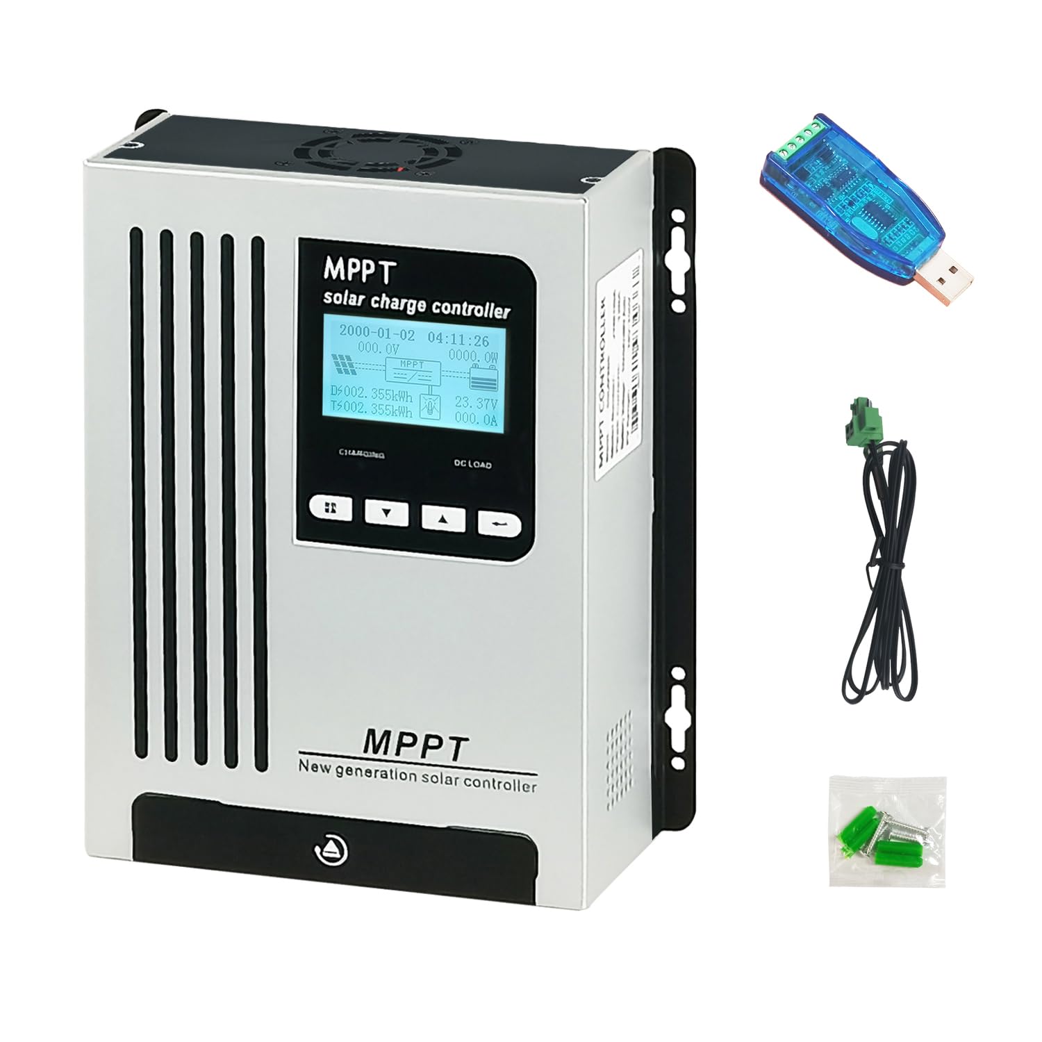 96V 65A MPPT Solar Charge Controller - 48V 60V 72V Auto Wake Up for Dead Batteries - 6600W 180V PV Input - Compatible with Sealed, Gel, AGM, Flooded & Lithium Batteries - Perfect for Off-Grid Solar Systems, RV, Marine & Home Backup Power