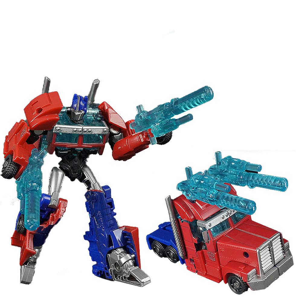 Optimus Prime Action Figure - Deluxe Commander Grade Transformable Car Robot Toy for Boys & Collectors (Ages 8+) - Perfect for Play, Display & Gifting