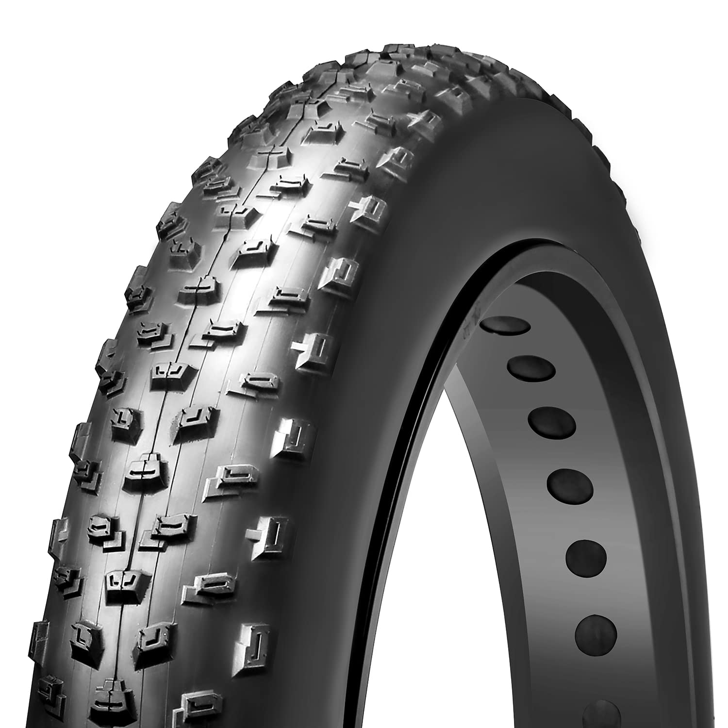 26x4.0 Inch Fat Bike Tires (Set of 2) - 60TPI Electric & Mountain Bike Tires - All-Terrain Winter Snow & Sand Tires for Fat Tire Bicycles - Perfect for Off-Road, Beach & Snow Riding Adventures