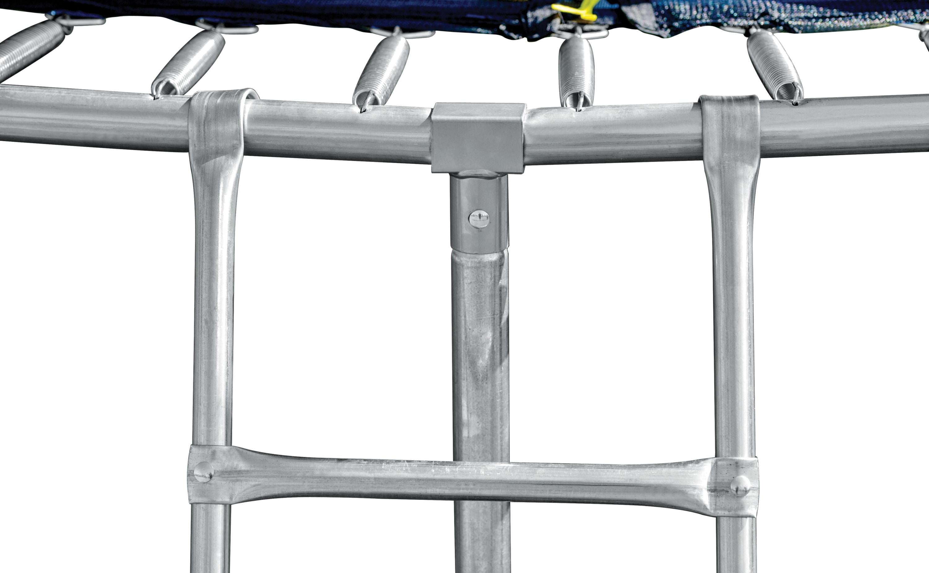 10FT Trampoline with Basketball Hoop - ASTM Approved Heavy-Duty Outdoor Trampoline with Safety Enclosure Net - Perfect for Backyard Fun, Kids Play & Family Fitness Activities