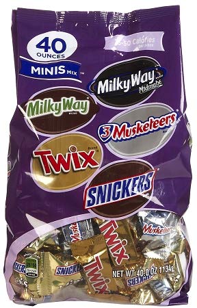 MARS Chocolate Minis Size Candy Variety Mix - 40-Ounce Bag (Pack of 2) - 80 oz Total - Perfect for Halloween, Parties, Office Snacks & Gift Baskets