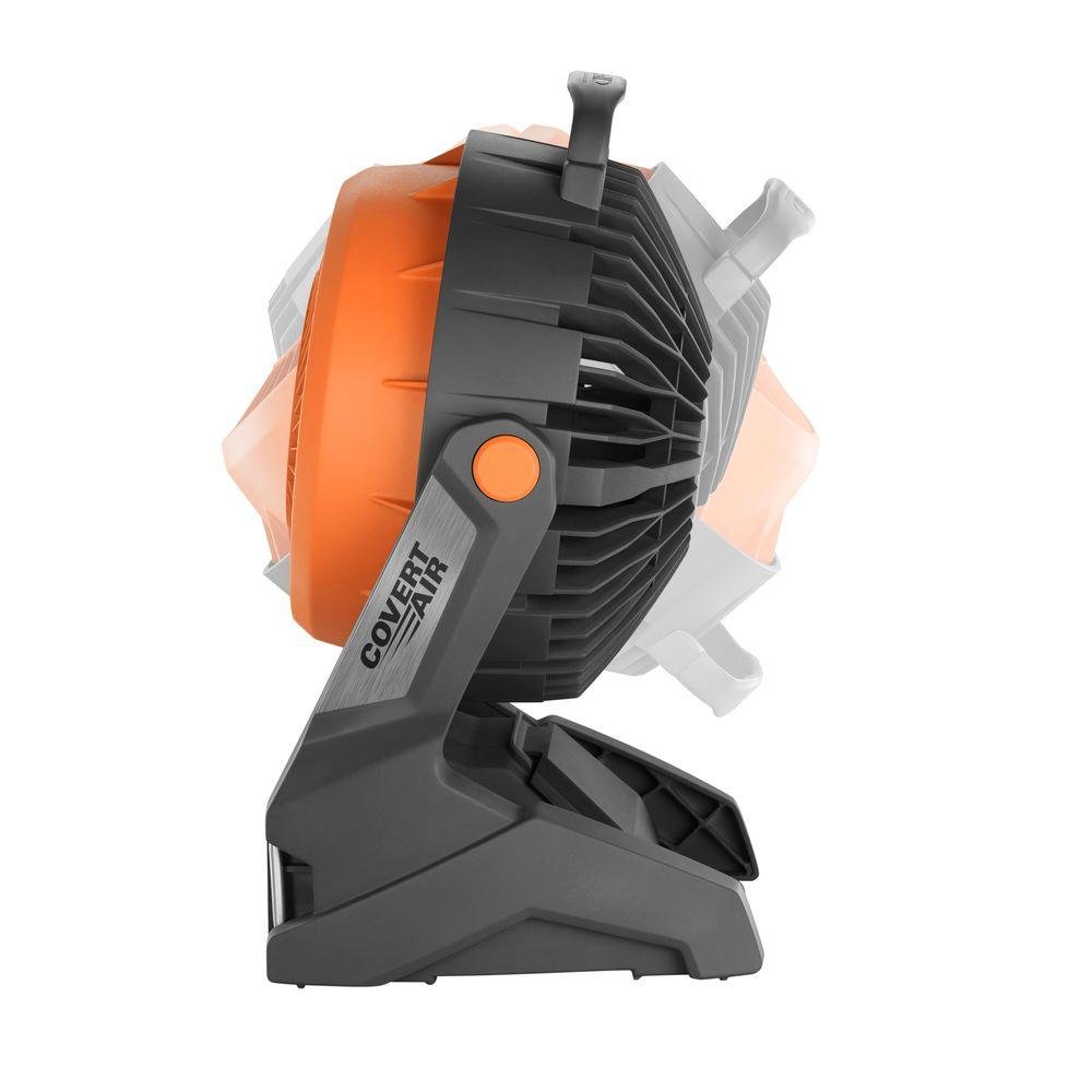RIDGID 18-Volt Portable Hybrid Job Site Fan with Battery & Charger - R860720, R840087, R840095 - Powerful Cooling for Construction Sites, Workshops, and Outdoor Work