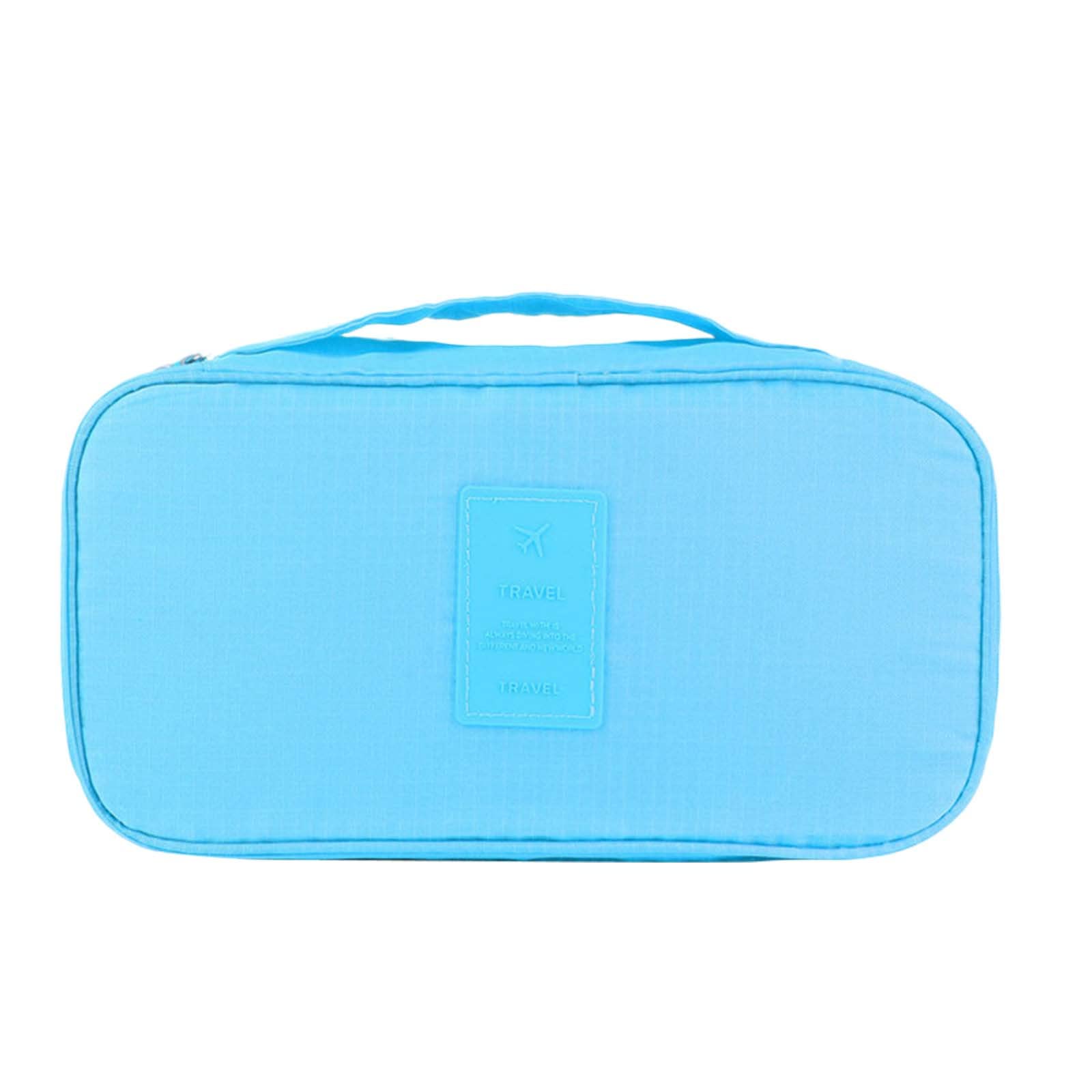 Multi-Functional Travel Underwear Wash Bag - Portable Bra & Delicates Storage Organizer for Laundry (Light Blue, One Size) - Perfect for Camping, Gym & Business Trips