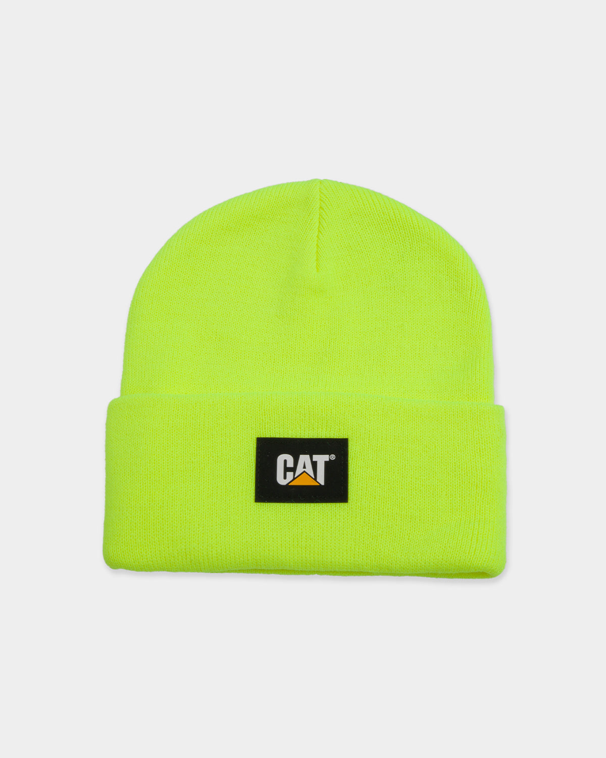 CAT LABEL CUFF BEANIE - Warm Knit Winter Hat for Men & Women - Perfect for Cold Weather, Outdoor Activities, and Street Fashion