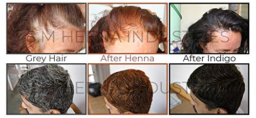 Hennaveda 100% Natural Indigo Powder for Hair Dye - 100g with Free Hair Dye Brush, Gloves & Shower Cap - DIY Herbal Hair Coloring for Gray Coverage & Natural Black Shine (Perfect for Home Hair Treatment & Organic Beauty Routine)