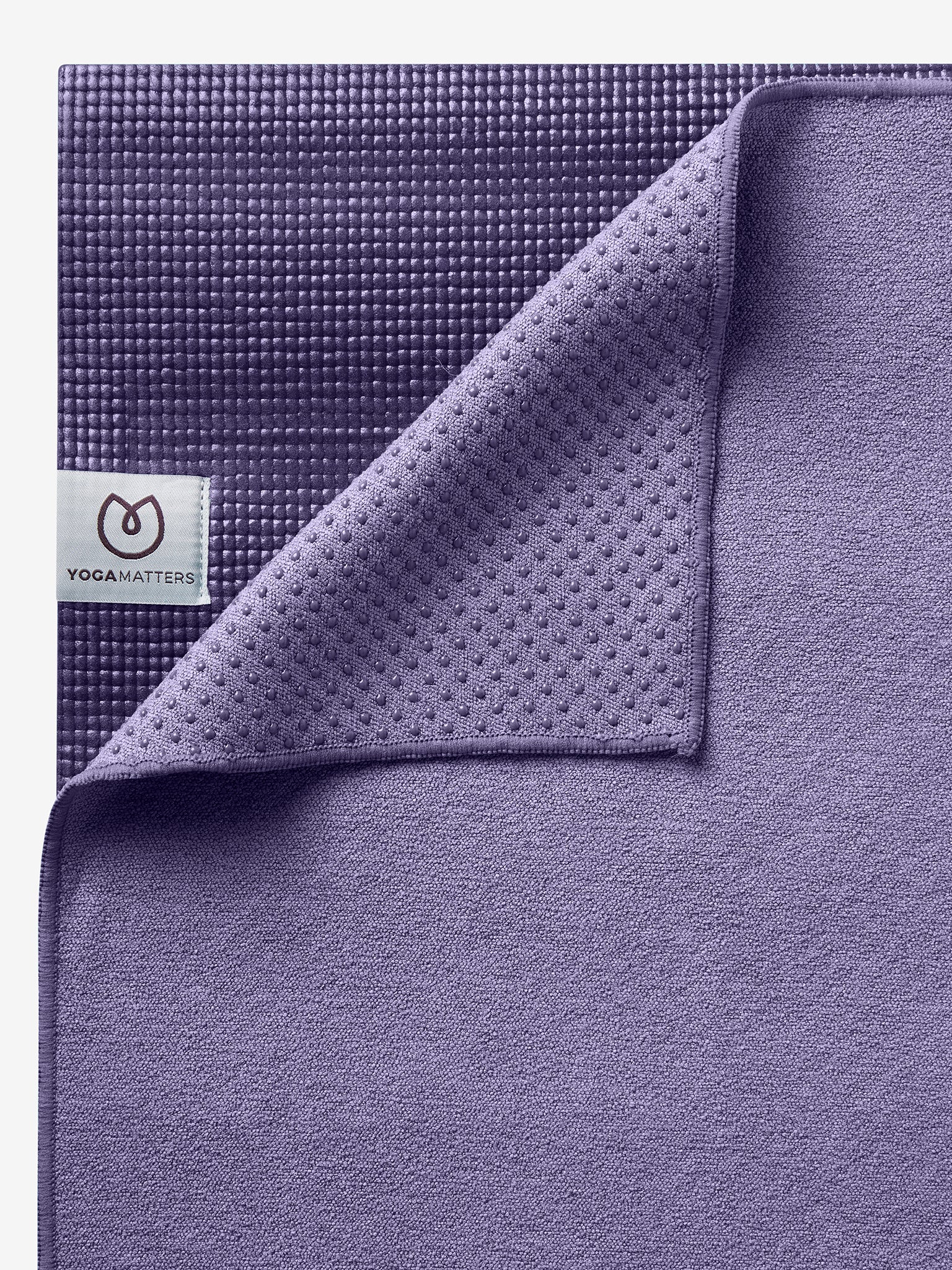 Yogamatters Non-Slip Yoga Mat Towel - Premium Grip for Hot Yoga, Pilates & Workouts - Perfect for Sweat Absorption & Stability