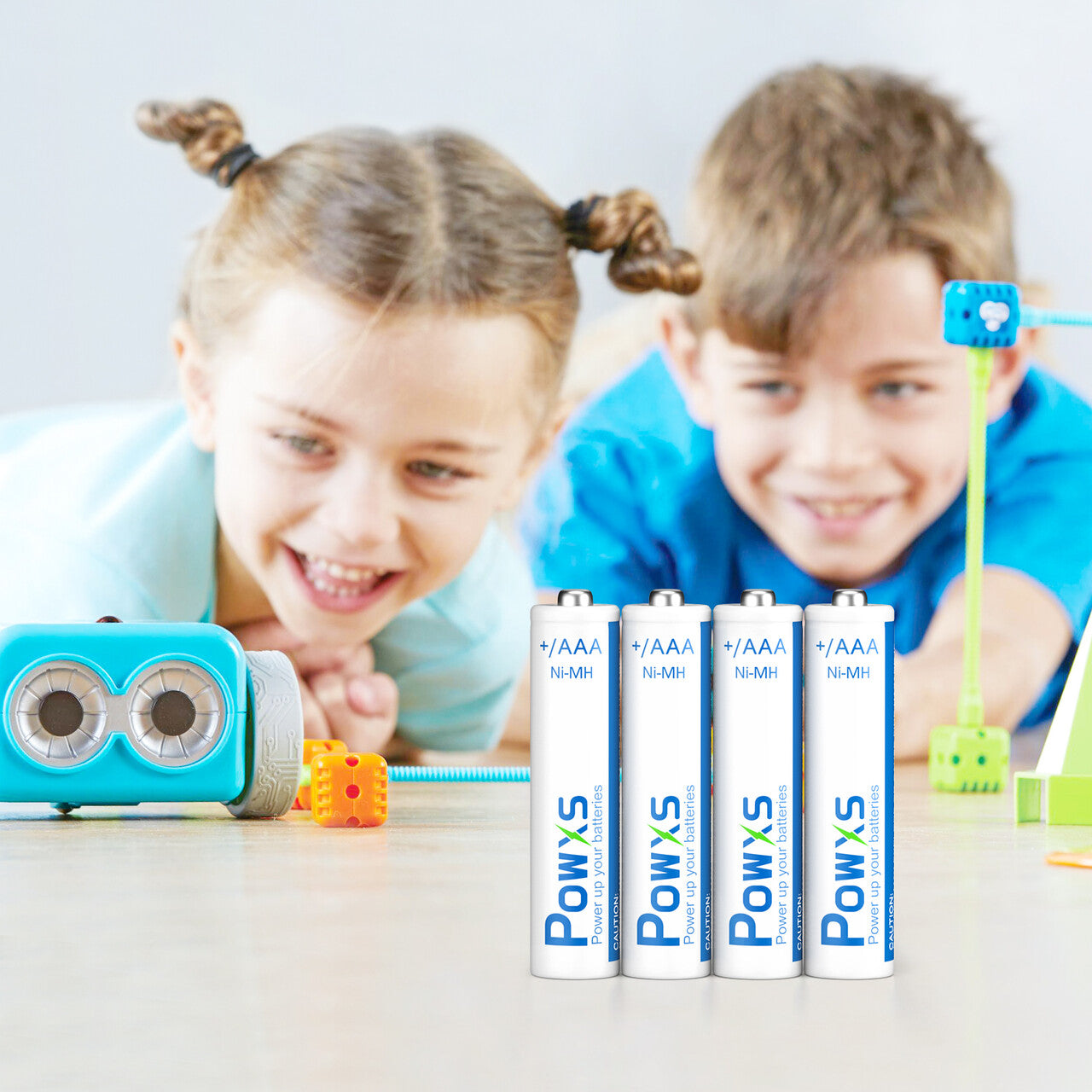 POWXS AAA NiMH Rechargeable Batteries 800mAh - High Capacity Battery Pack for Flashlights, Toys, Remote Controls & Electronic Devices - 8 Pack