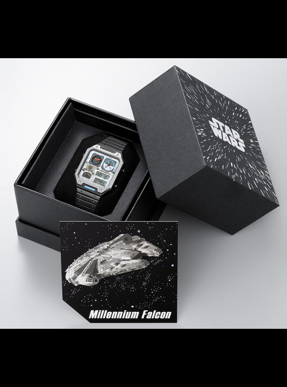 **CITIZEN Eco-Drive Millennium Falcon JG2146-53H Limited Edition Men's Watch – Japan JDM Movement, Thermo Sensor, Star Wars Inspired – Perfect for Collectors & Sci-Fi Fans**    *(Use Case: Ideal for watch collectors, Star Wars enthusiasts, and as a unique gift for special occasions.)*