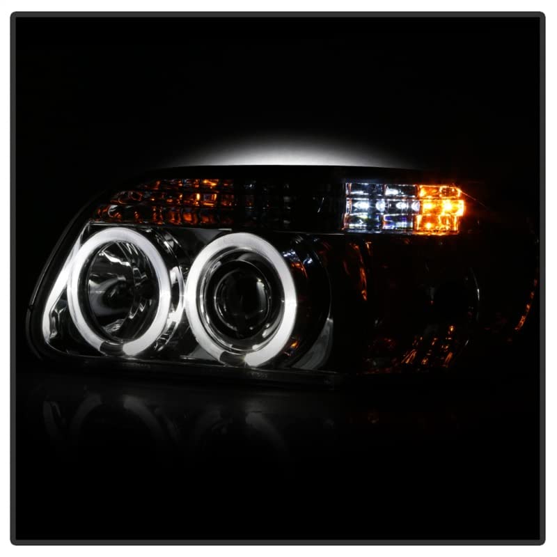 Spyder Auto 5010148 LED Halo Projector Headlights - Chrome/Clear - High Performance Lighting for Night Driving & Off-Road Adventures
