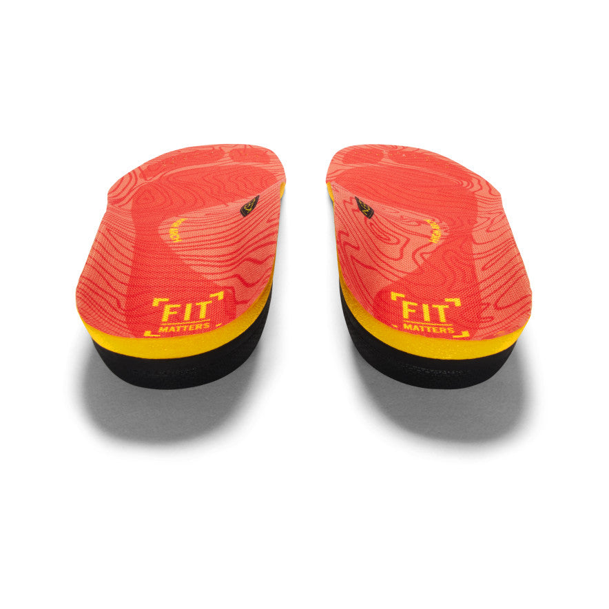 Women's High Arch Support Insoles for Outdoor Activities - K 30 Comfort Foot Cushion (Red) | Perfect for Hiking, Running & Long Walks
