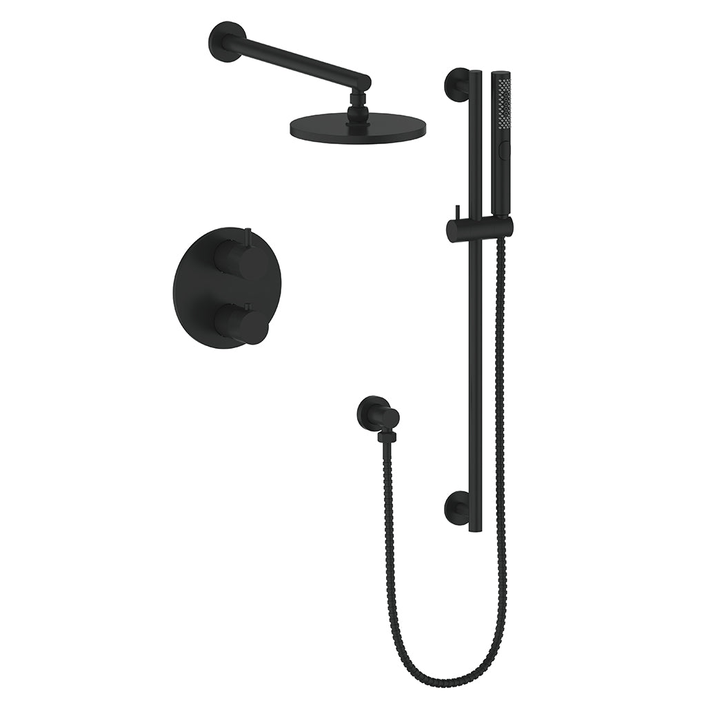 VOGT DRAVA Thermostatic Shower Set DA.220.210 - 2-Way Temperature Control for Modern Bathrooms | Perfect for Spa-Like Showers and Luxury Home Upgrades