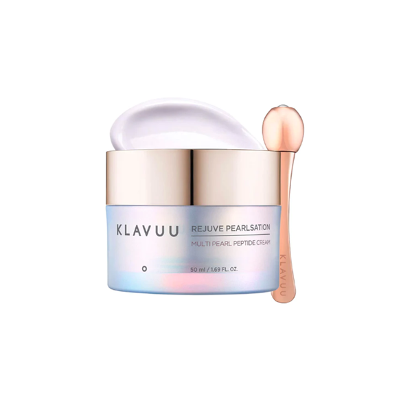 Klavuu Resuve Pearlsation Multi Pearl Peptide Cream - Hydrating & Anti-Aging Face Moisturizer for Glowing Skin | Day & Night Use for Dry, Sensitive Skin