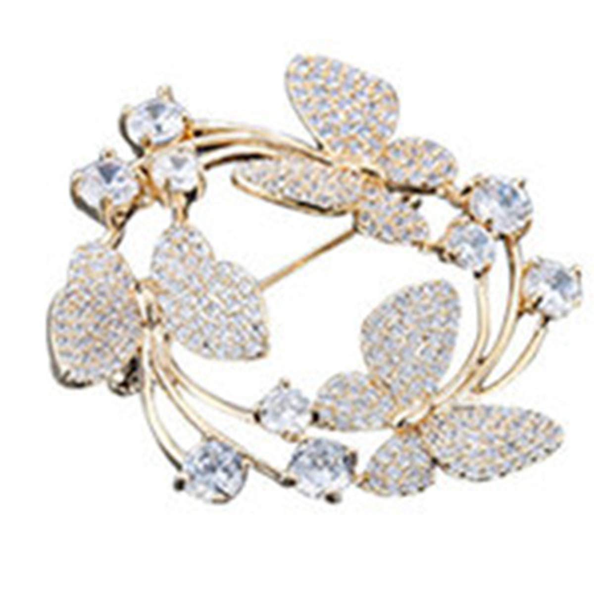 Elegant Butterfly Lady Brooch - High-End Copper Micro Inlaid AAA Zircon Fashion Pin for Women | Perfect for Dresses, Jackets, Scarves & Special Occasions