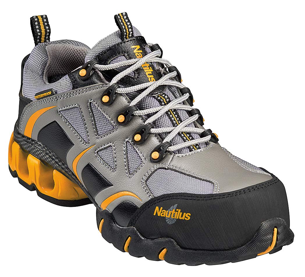 Nautilus Women's Grey Composite Toe Athletic Shoes - N1850-6.5W | Lightweight Work Sneakers for Running, Gym & Outdoor Activities
