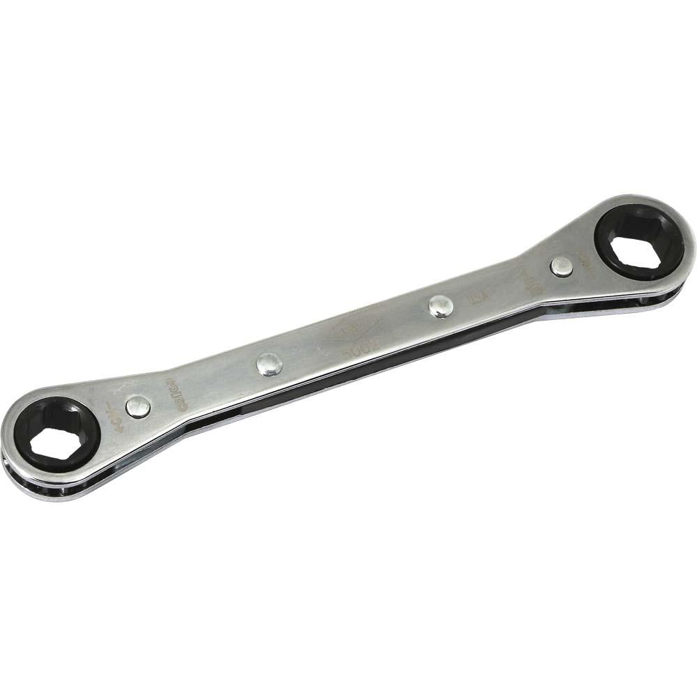 SAE Flat Ratcheting Box End Wrenches - 6 Point Professional Grade Set for Automotive Repair & DIY Projects