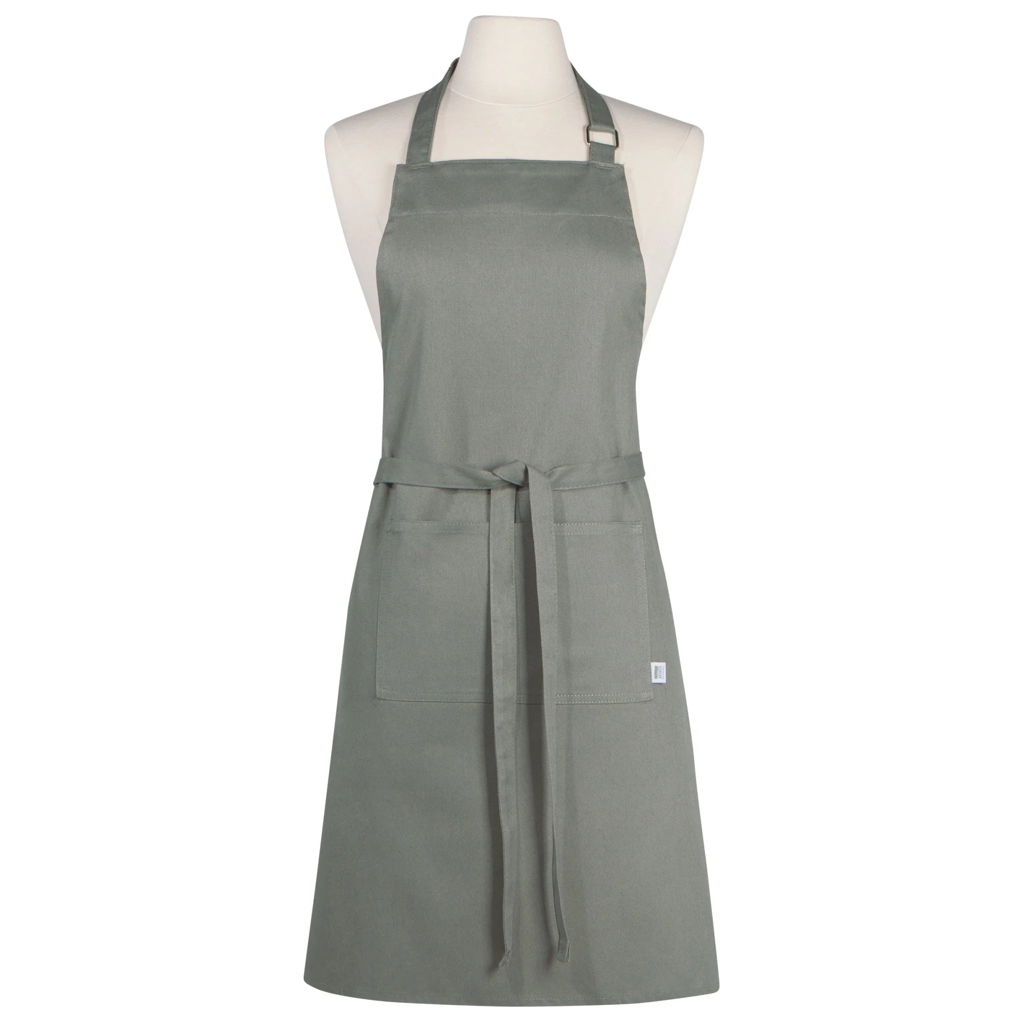 Now Designs Cotton Chef's Apron - London Gray | Premium Kitchen Apron for Cooking, Baking & Grilling | Ideal for Home Chefs & Professional Kitchens