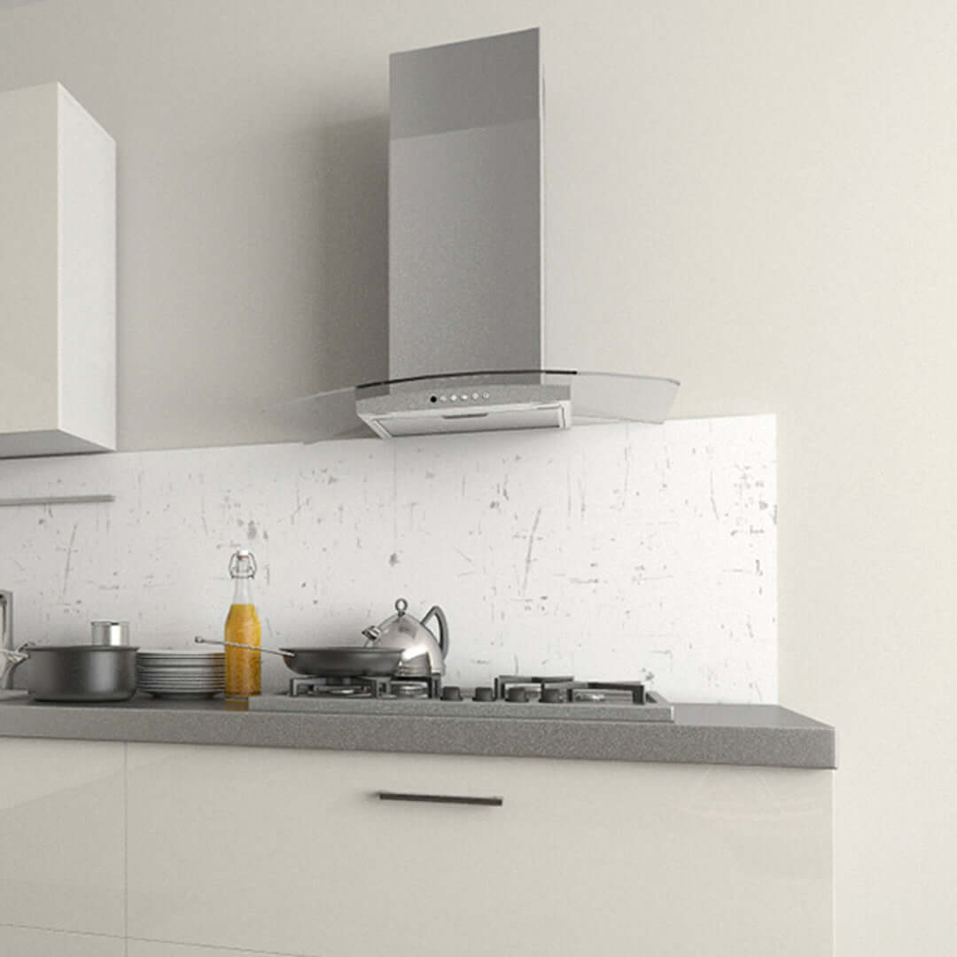 Stainless Steel & Glass Faber Tratto Wall Mount Range Hood - 30