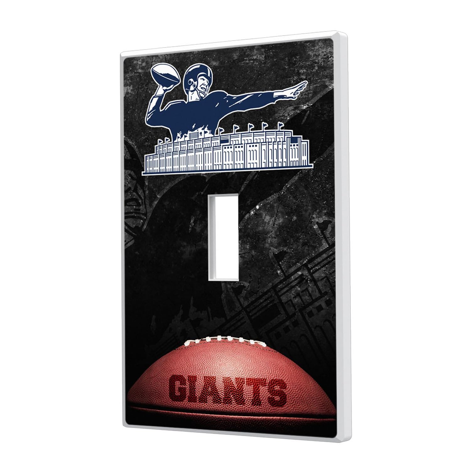 NFL Legendary Design Single Toggle Light Switch Plate Cover - Decorative Football Themed Wall Plate for Bedroom, Game Room & Man Cave Decor