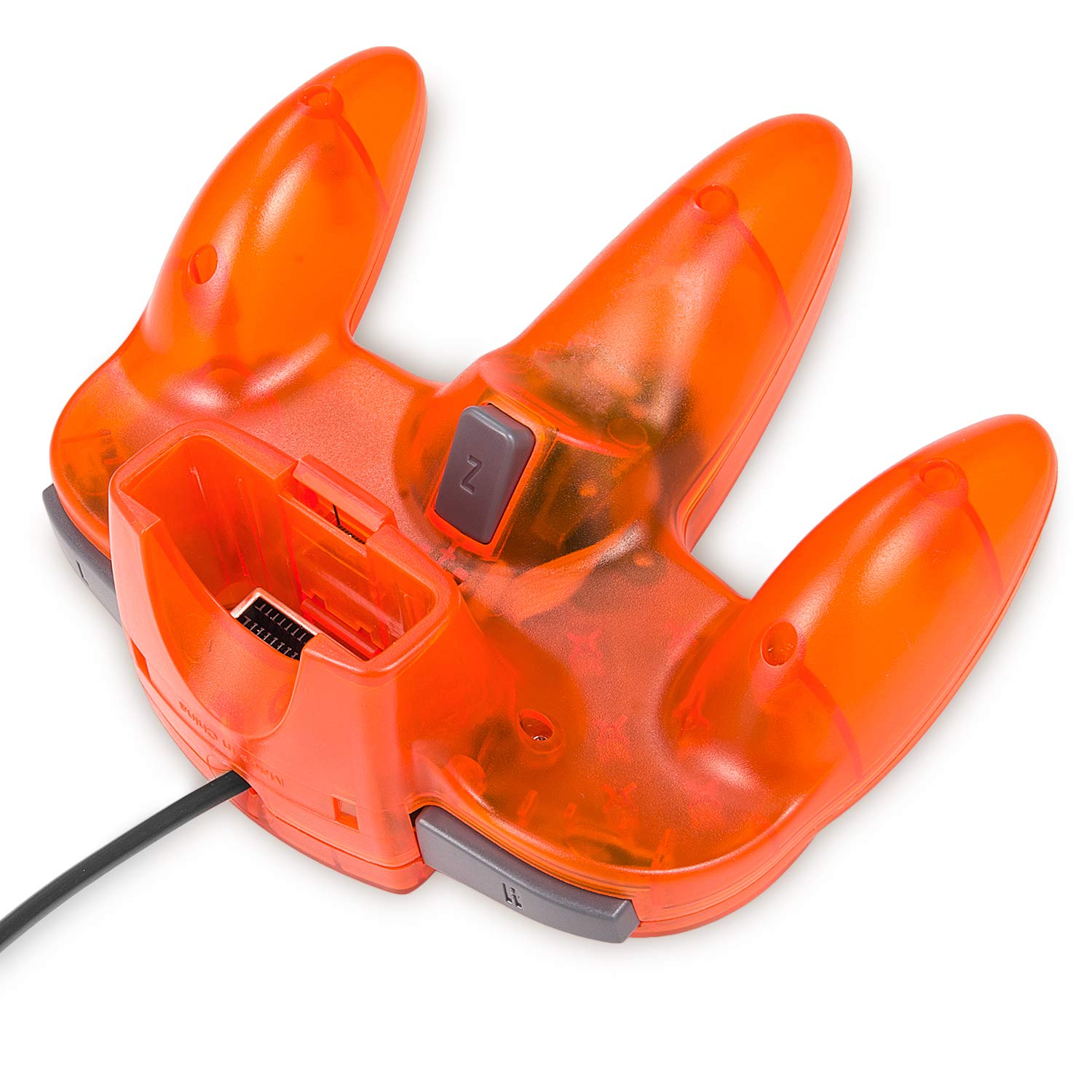 4 Pack Classic N64 Controller - Plug & Play Gamepad Joystick for Nintendo 64 (Non-PC USB Version) - Black/Clear Green/Clear Blue/Clear Orange - Perfect for Retro Gaming & Multiplayer Sessions