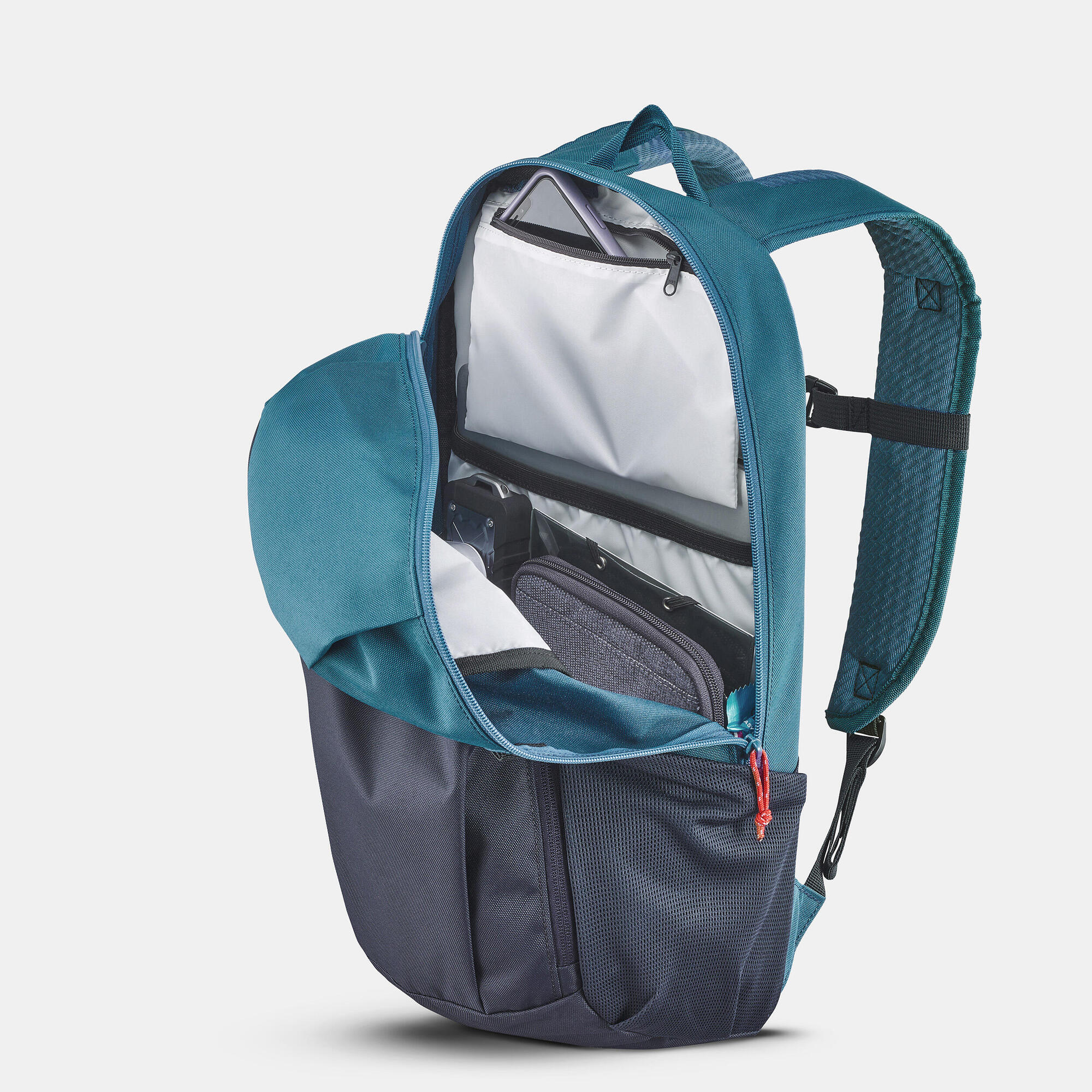 Quechua NH Arpenaz 100 20L Lightweight Hiking Backpack - Water-Resistant Daypack for Outdoor Camping, Travel & Trekking