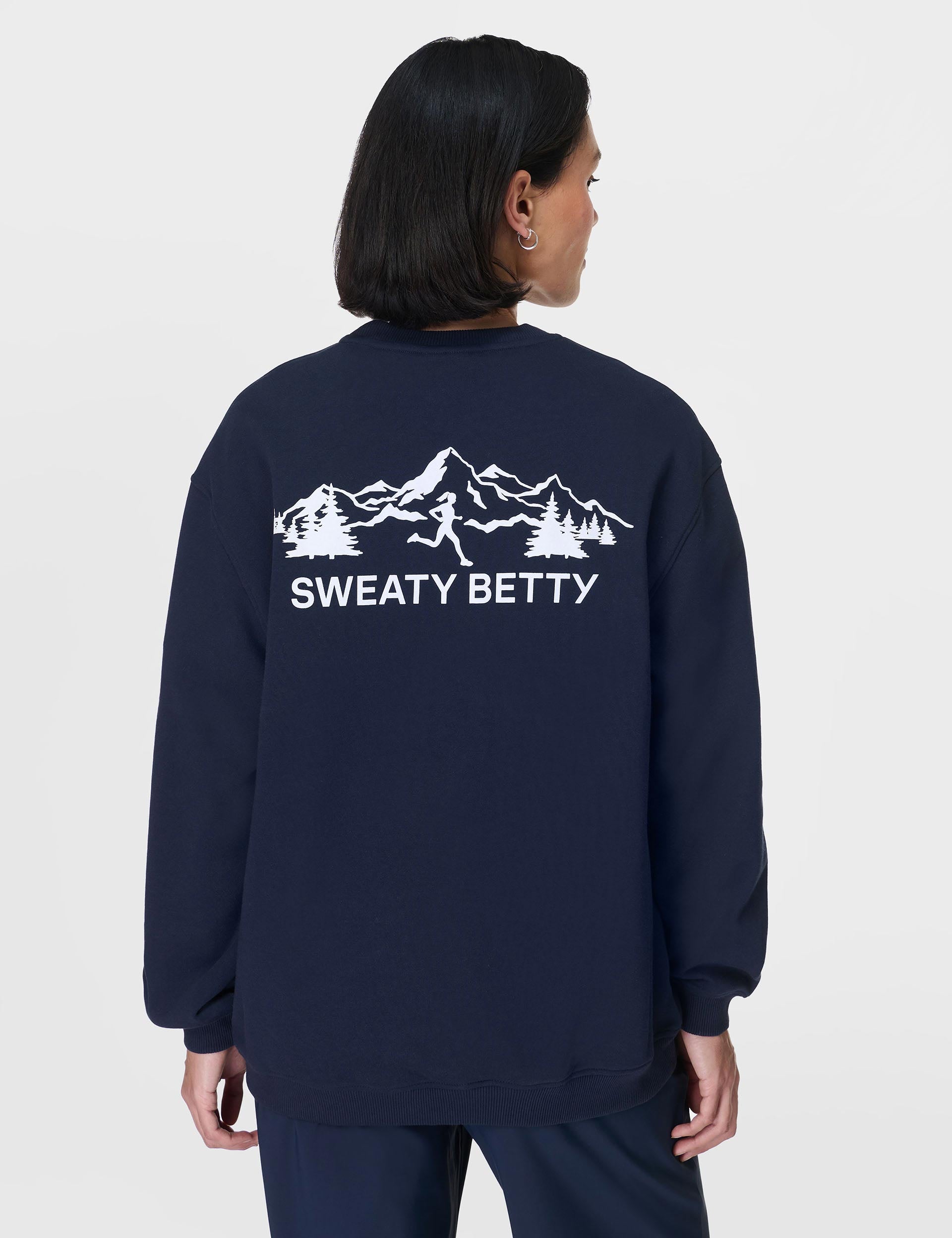 Explore More Longline Sweatshirt for Men & Women | Navy Blue Oversized Streetwear | Perfect for Casual Outfits, Loungewear & Layering
