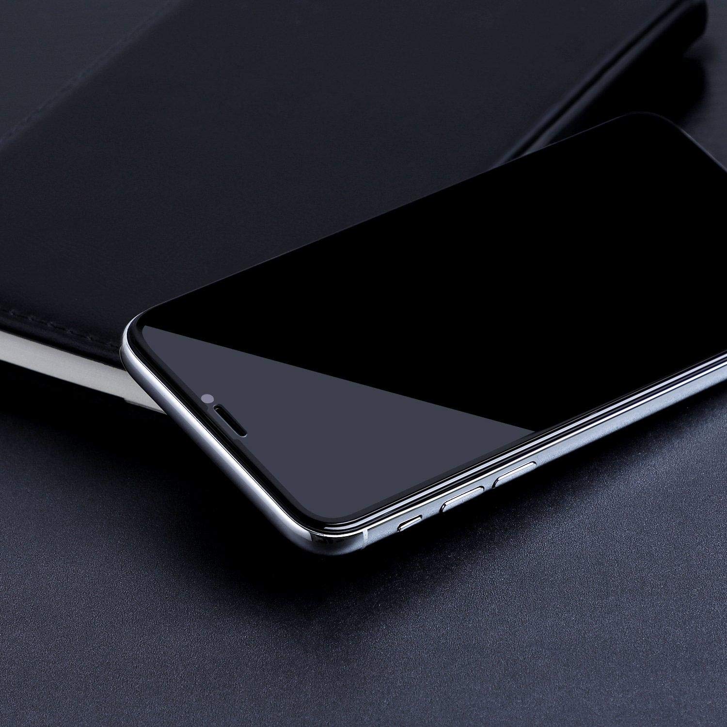 BoxWave ClearTouch Glass Curve Screen Protector for Apple iPhone 11 - 9H Tempered Glass, Anti-Scratch, Bubble-Free Installation (Jet Black) - Perfect for Everyday Protection Against Drops and Scratches