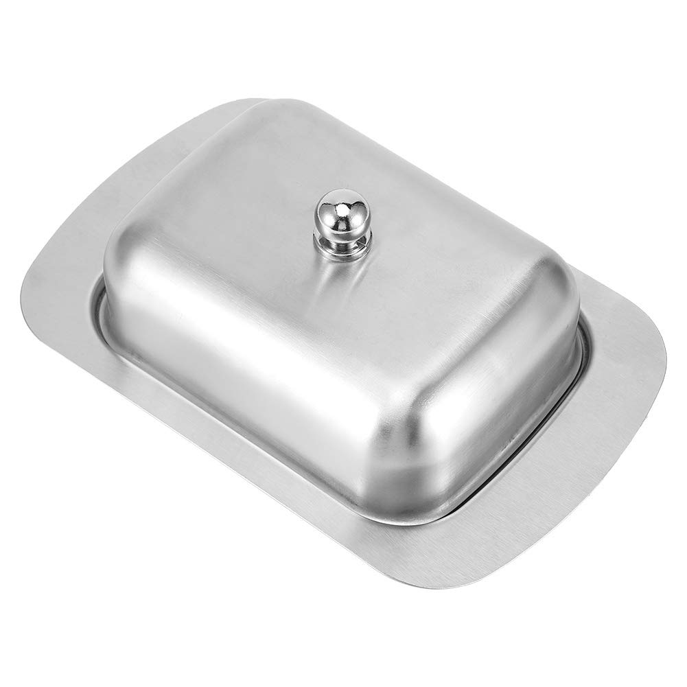 Stainless Steel Butter Dish with Lid - Airtight Butter Container for Kitchen & Restaurant Use - Perfect for Home, Dining, and Food Storage