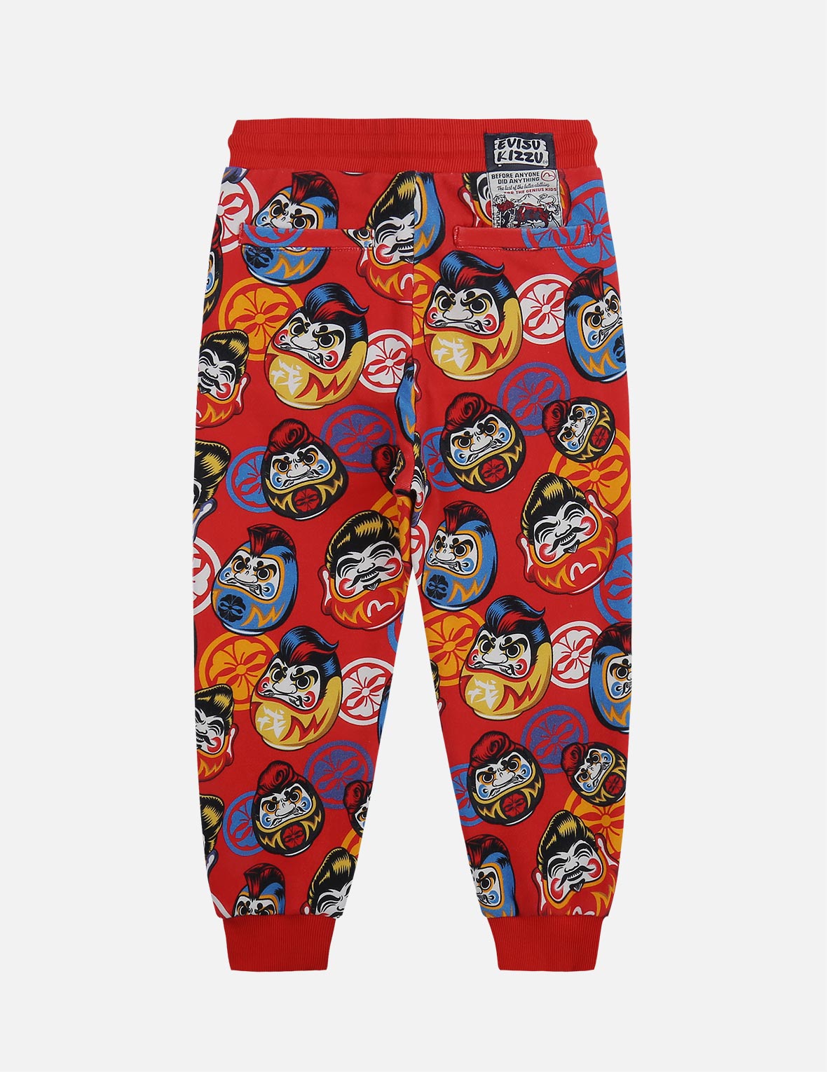 Stylish Allover Pompadour Daruma Print Sweatpants - Japanese Inspired Casual Lounge Pants for Men & Women - Perfect for Home, Yoga, and Streetwear Fashion