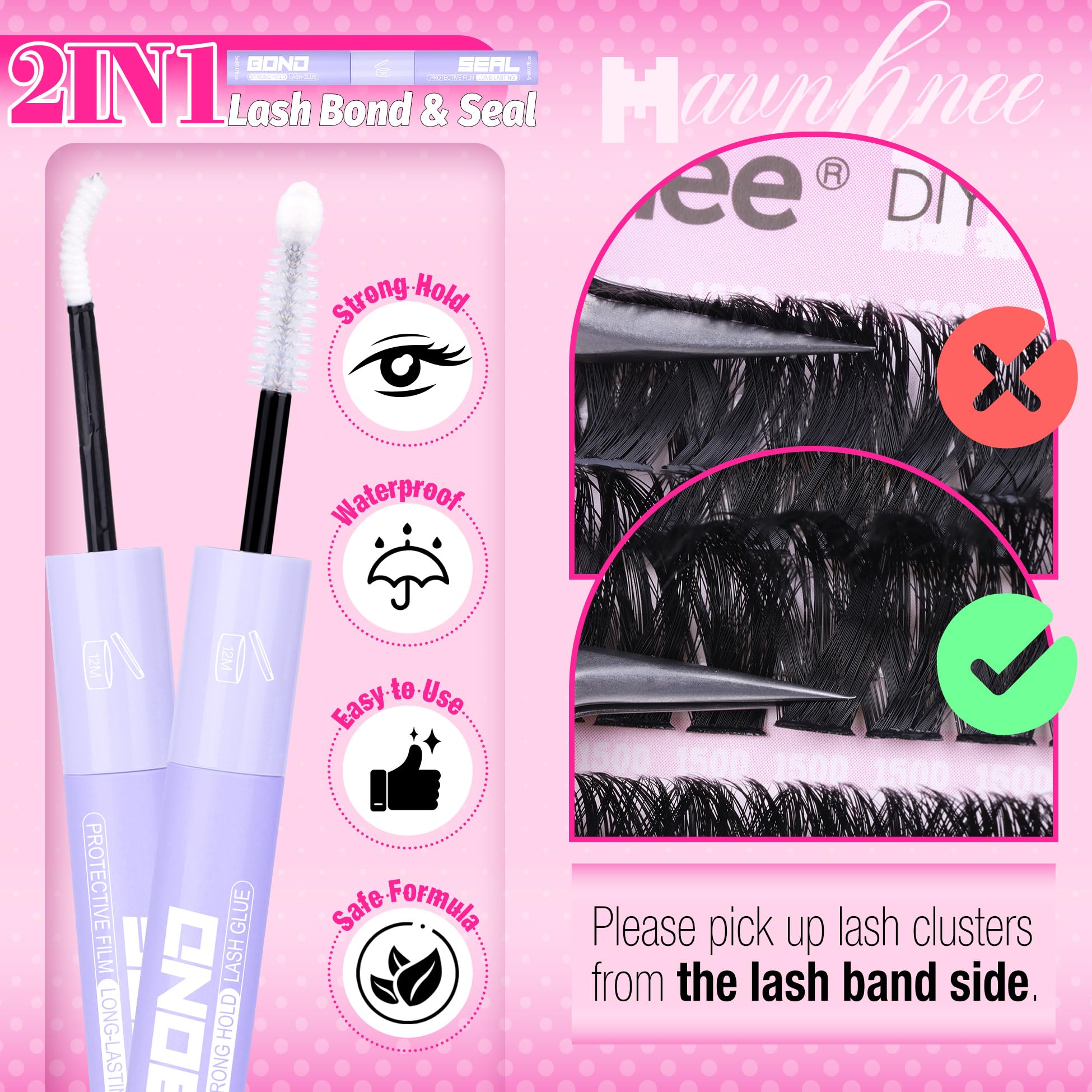 Premium 14-20MM Lash Clusters Kit - 192Pcs Fluffy Volume DIY Eyelash Extensions (D Curl, 120D+150D Mink) for Natural & Glamorous Looks - Perfect for Weddings, Parties & Daily Wear