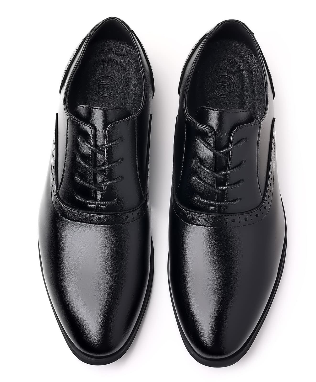 kkdom Men's Classic Lace-Up Dress Shoes - Formal Oxford Business Shoes for Men | Perfect for Weddings, Office & Special Occasions