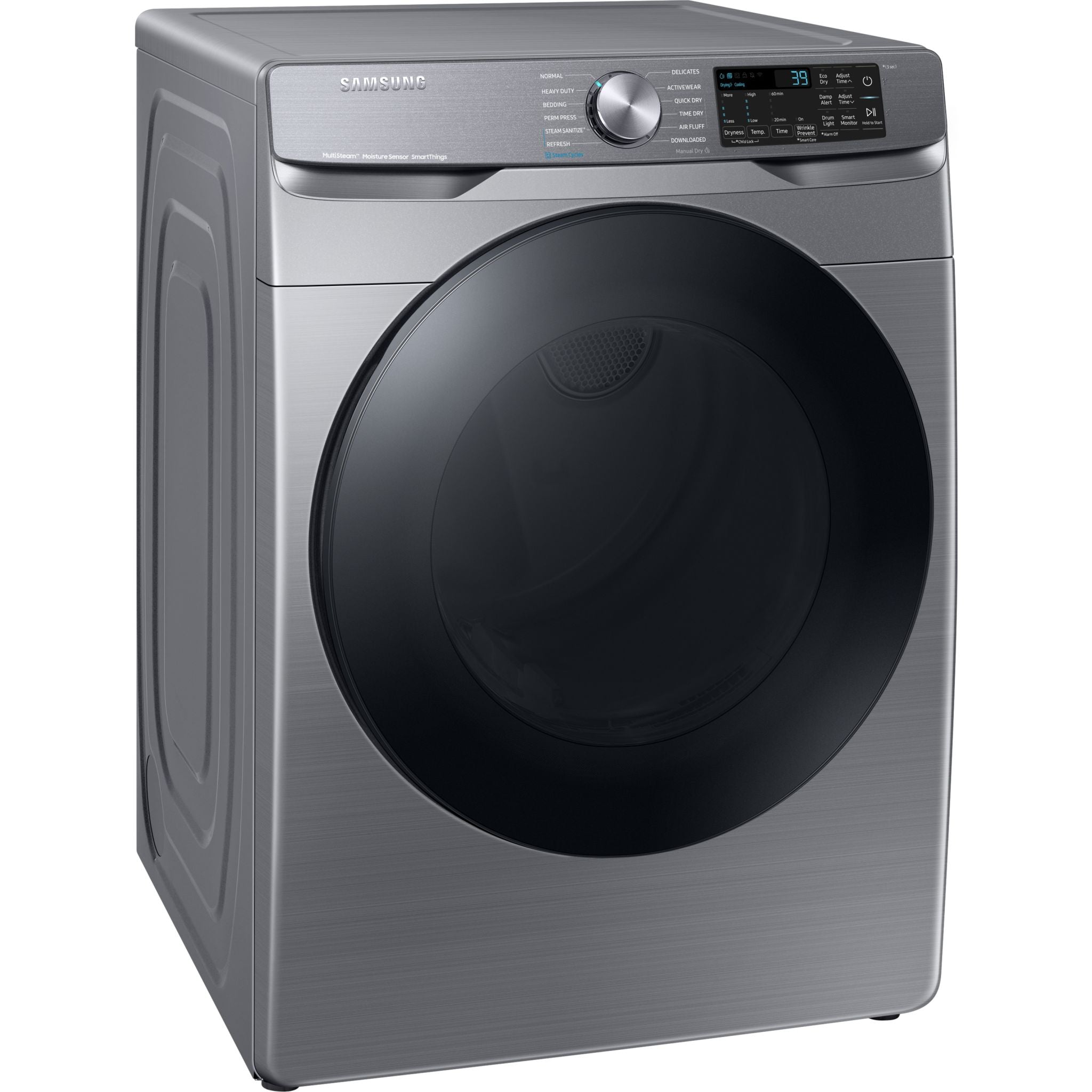 Samsung DVG45B6305P Front Load Electric Dryer - 7.5 Cu. Ft. Capacity, ENERGY STAR Certified, Smart Sensor Dry, Wrinkle Prevent, Grey - Perfect for Laundry Rooms & Apartments