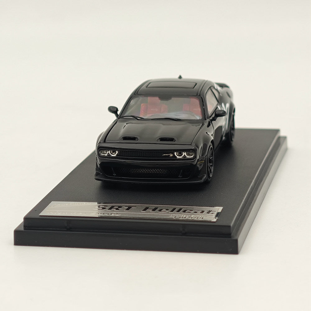1:64 Scale SH Dodge SRT Hellcat Muscle Sports Car - Black Diecast Model for Collectors | Perfect for Display, Gifts, and Racing Enthusiasts
