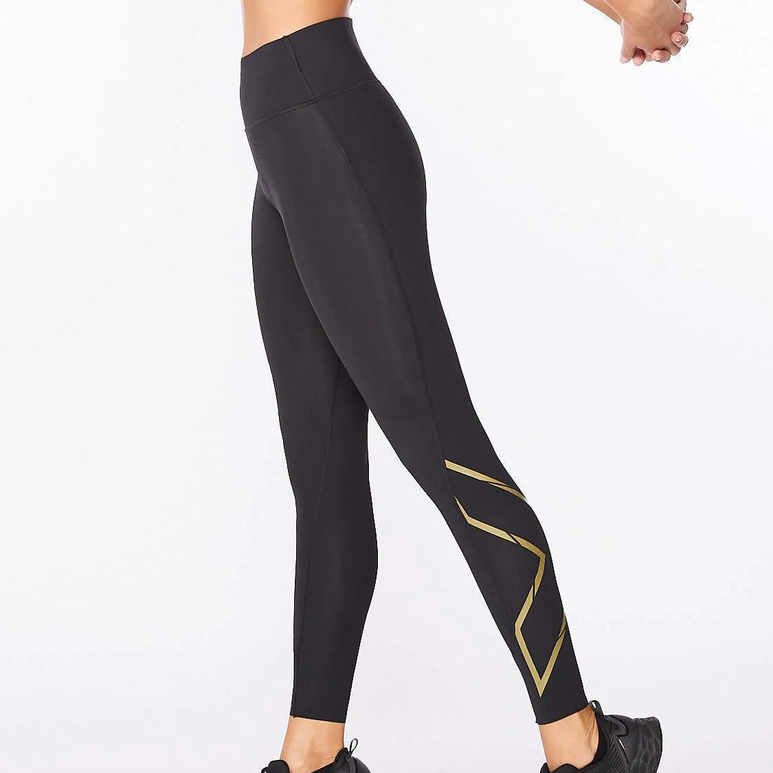 2XU Women's MCS X Train Mid Rise Compression Tights - High Performance Workout Leggings for Running, Yoga & Gym Training